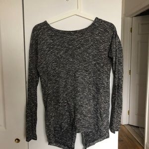 Forever 21 gray sweater with swingy open back